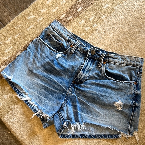 BlankNYC Distressed Denim Shorts - Picture 1 of 4